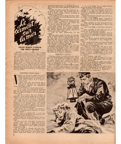 Magazine Nous Deux n° 145 paru en 1950 : La jolie brodeuse…