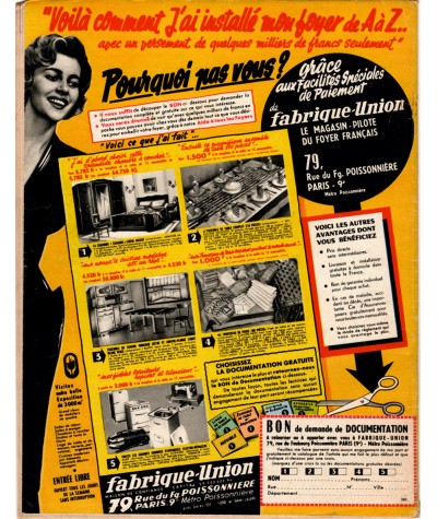 Magazine Nous Deux n° 453 paru en 1956 : Les bonnes crêpes dorées