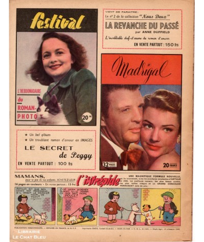 Magazine Nous Deux n° 125 paru en 1949 : Sous le parapluie…