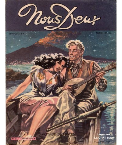 Magazine Nous Deux n° 83 paru le 19 janvier 1949 : Voyage de noces