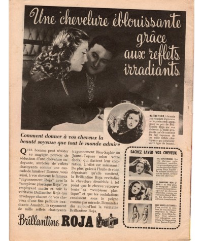 Magazine Nous Deux n° 75 paru le 24 novembre 1948 : Un baiser sous les étoiles
