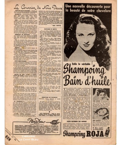 Magazine Nous Deux n° 46 paru le 28 avril 1948