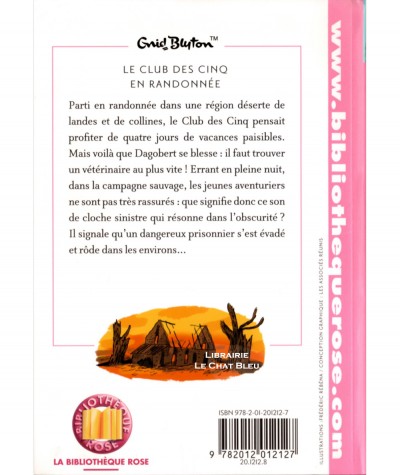 Le Club des Cinq en randonnée (Enid Blyton) - Bibliothèque Rose N° 823 - Hachette