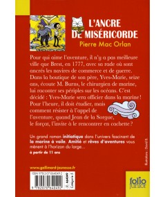 L'ancre de miséricorde - Pierre Mac Orlan - Folio Junior N° 257 - Gallimard