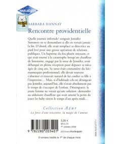 Rencontre providentielle - Barbara Hannay - Harlequin Azur N° 2436