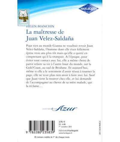 La maîtresse de Juan Velez-Saldana - Helen Bianchin - Harlequin Azur N° 3173