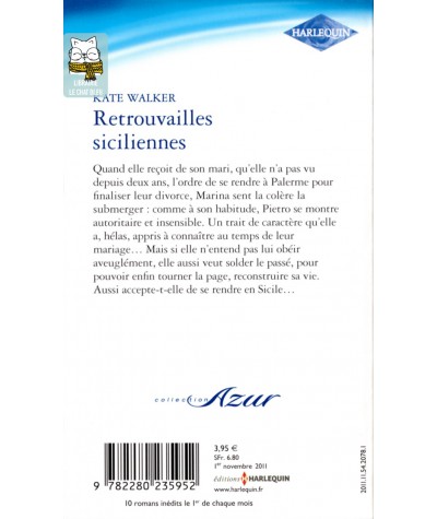Retrouvailles siciliennes - Kate Walker - Harlequin Azur N° 3181