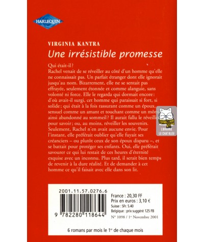 Une irrésistible promesse - Virginia Kantra - Harlequin Rouge passion N° 1098