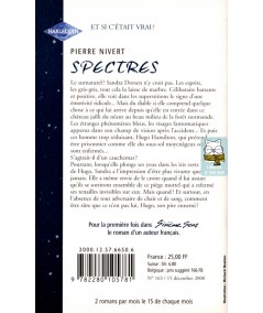 Spectres - Pierre Nivert - Harlequin Sixième Sens N° 163