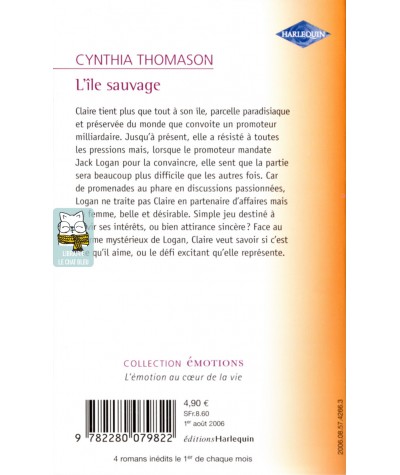 L'île sauvage - Cynthia Thomason - Harlequin Emotions N° 979