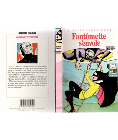 Fantômette s'envole - Georges Chaulet - Bibliothèque rose - Hachette