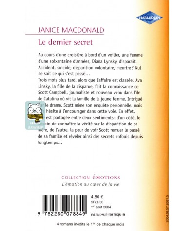 Le dernier secret - Janice MacDonald - Harlequin Emotions N° 881