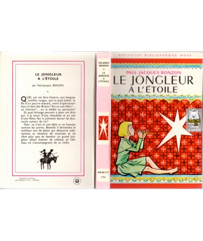 Le jongleur à l'étoile - Paul-Jacques Bonzon - Bibliothèque rose N° 194 - Hachette